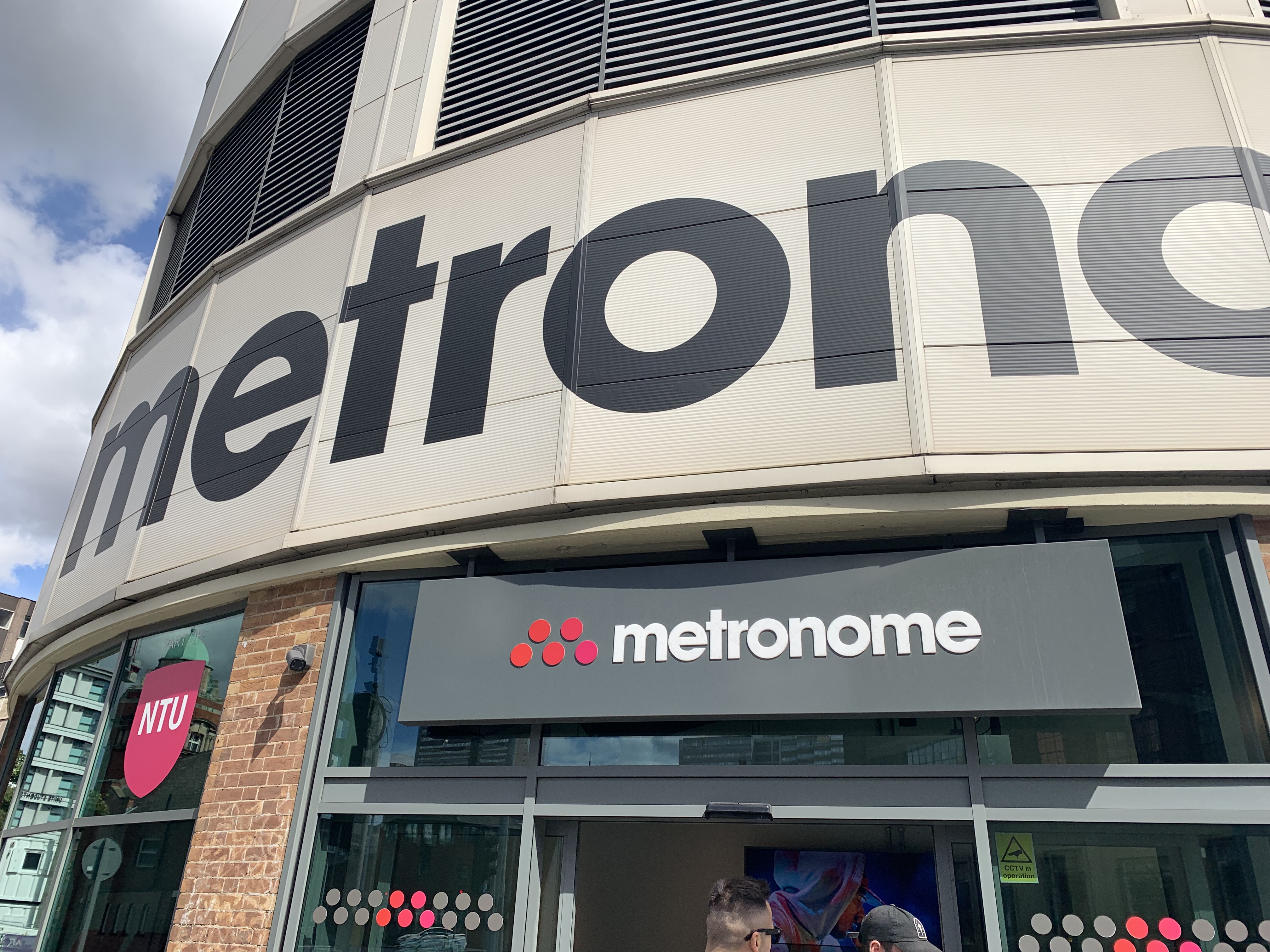 Outside entrance to metronome